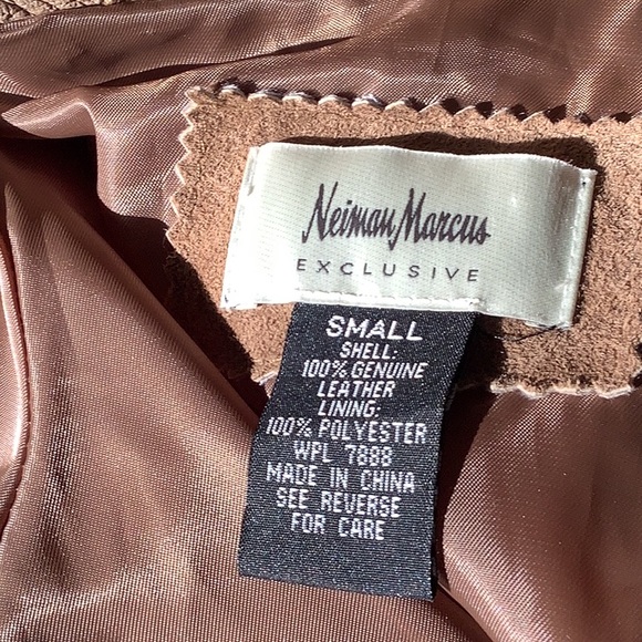 Neiman Marcus Exlusive buttery soft suede Genuine Leather Jacket Sz Small - Picture 2 of 3